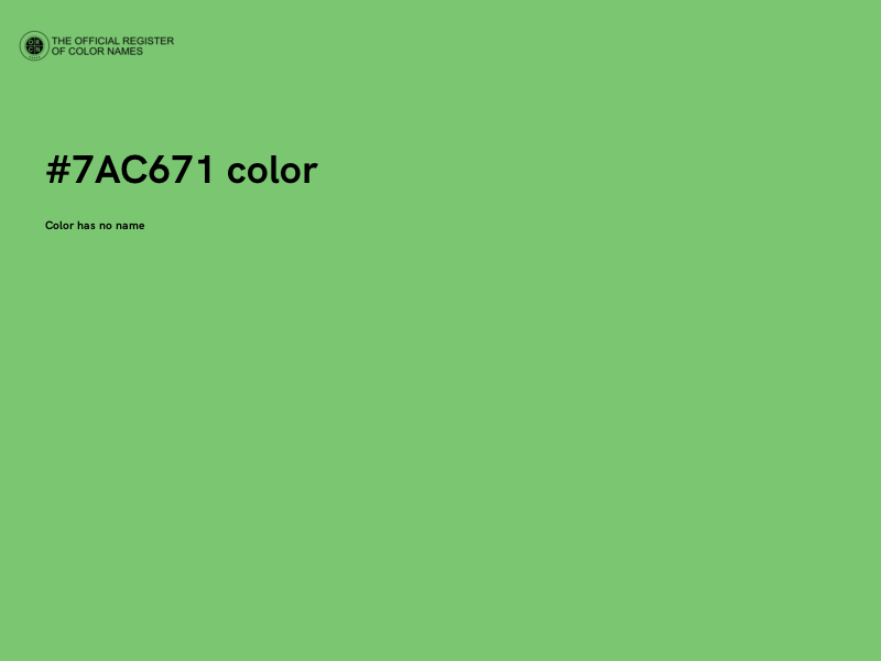 #7AC671 color image