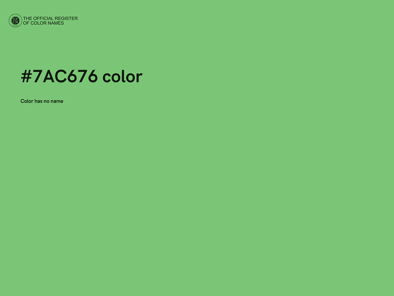 #7AC676 color image