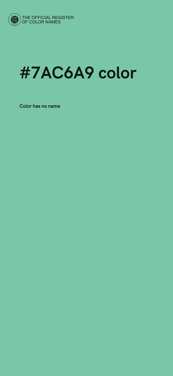 #7AC6A9 color image
