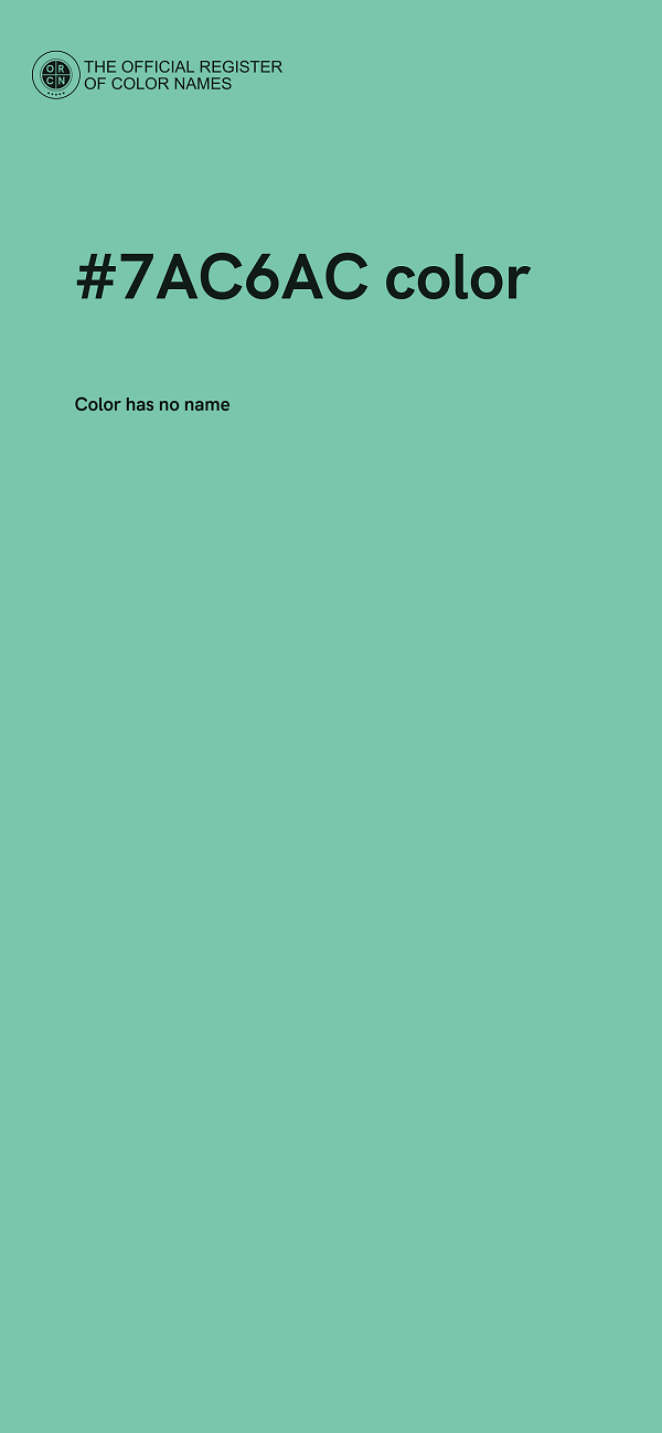 #7AC6AC color image