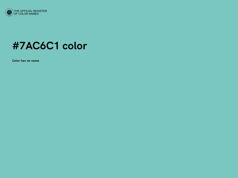 #7AC6C1 color image
