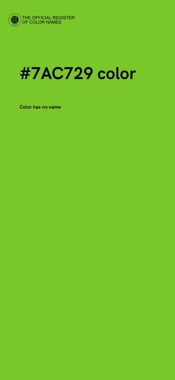 #7AC729 color image
