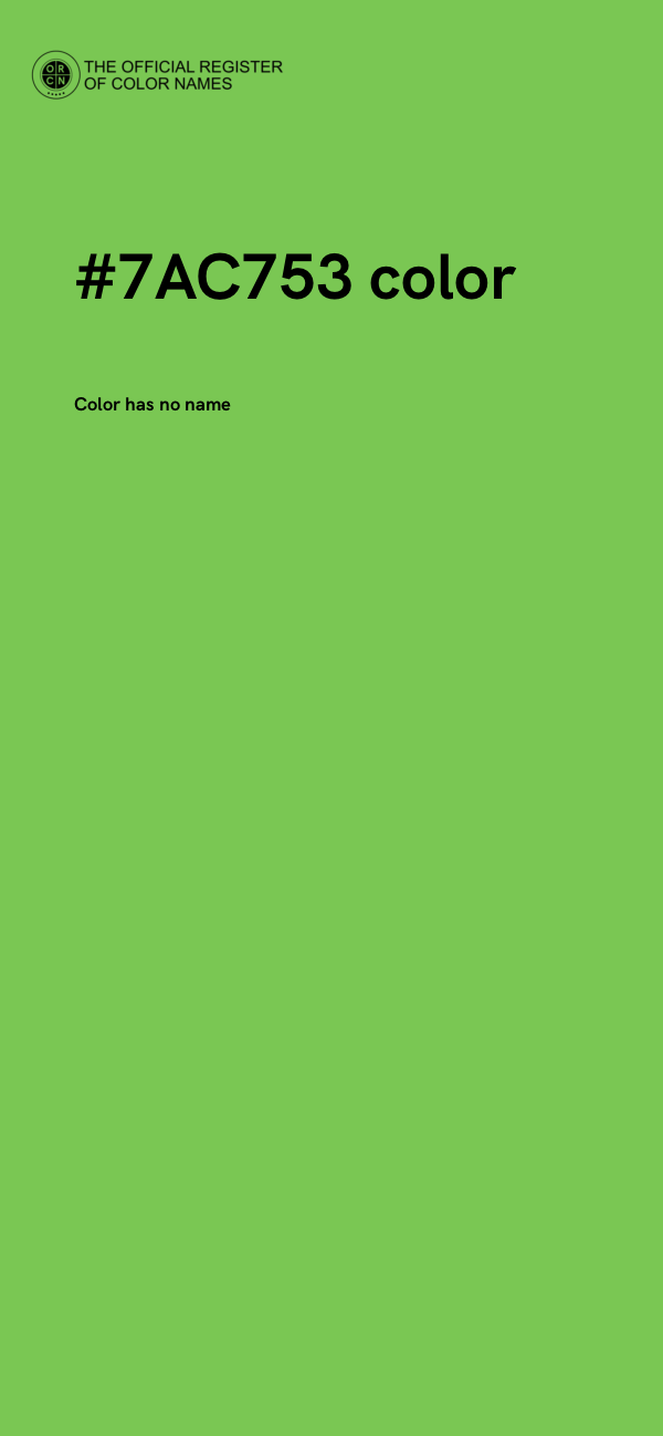 #7AC753 color image