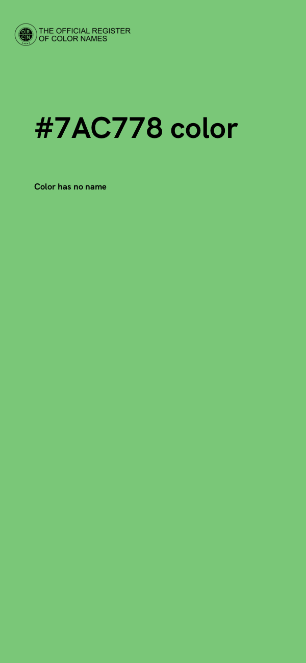 #7AC778 color image