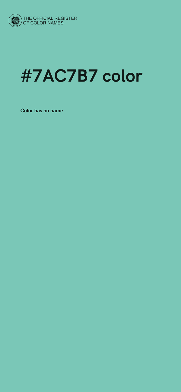 #7AC7B7 color image