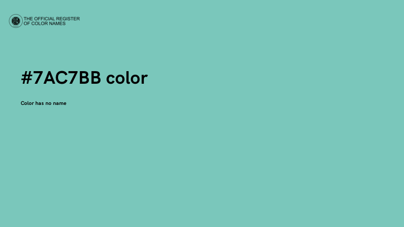 #7AC7BB color image