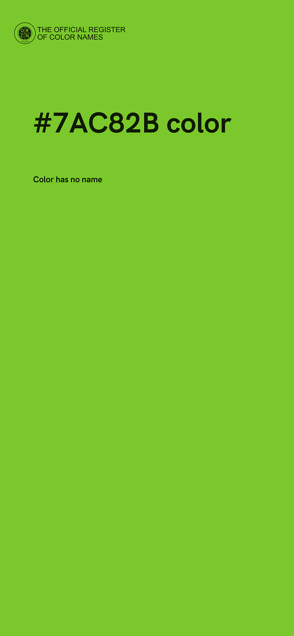 #7AC82B color image