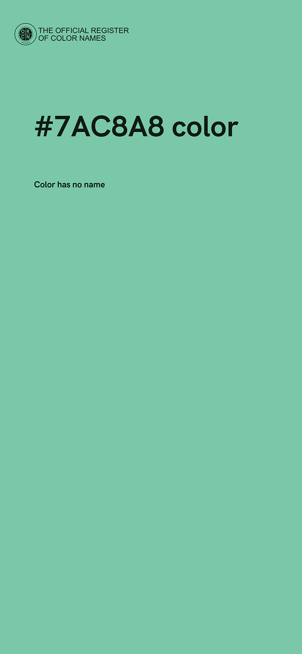 #7AC8A8 color image