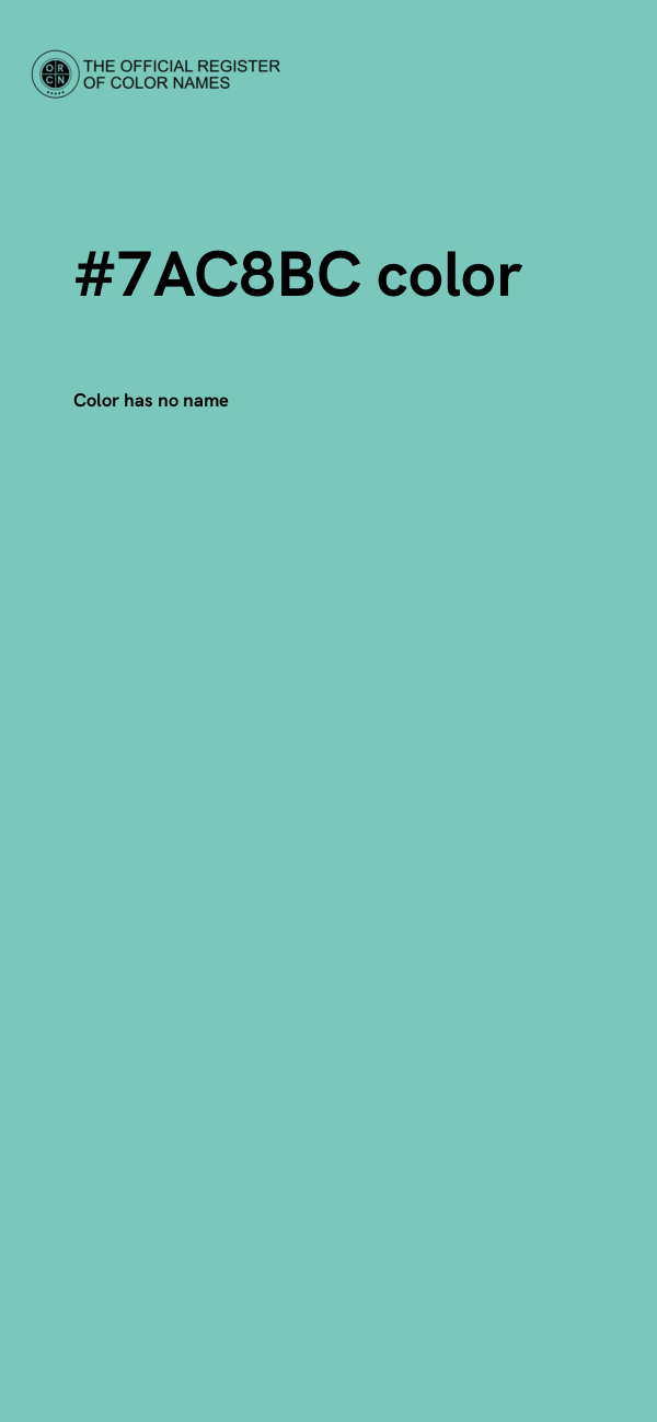 #7AC8BC color image