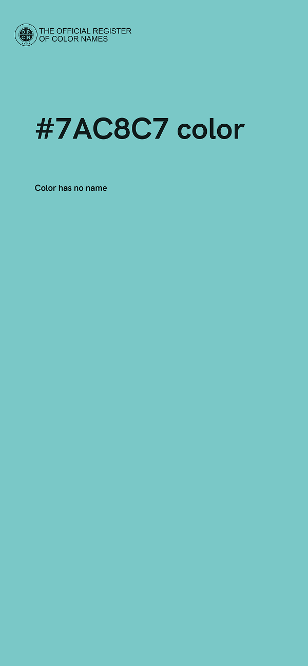 #7AC8C7 color image