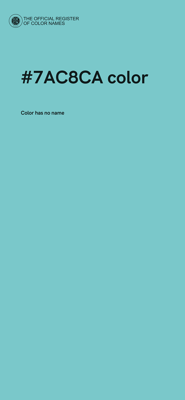 #7AC8CA color image