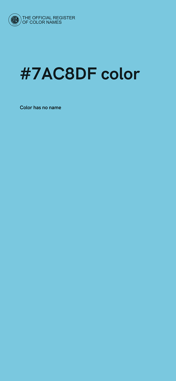 #7AC8DF color image