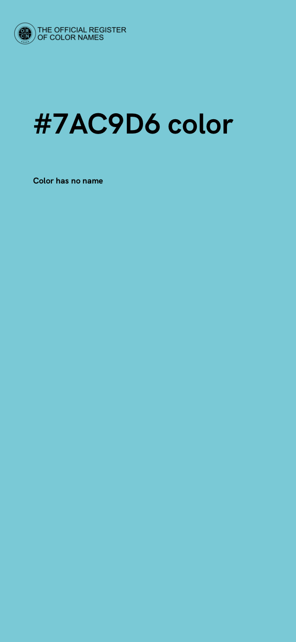 #7AC9D6 color image