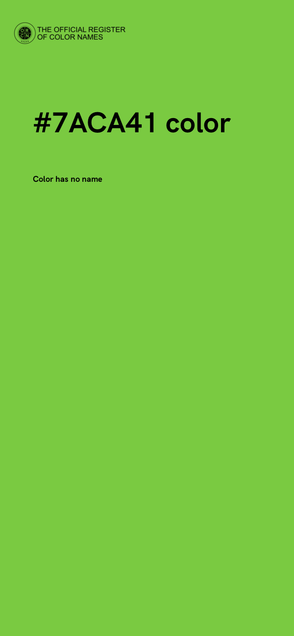 #7ACA41 color image