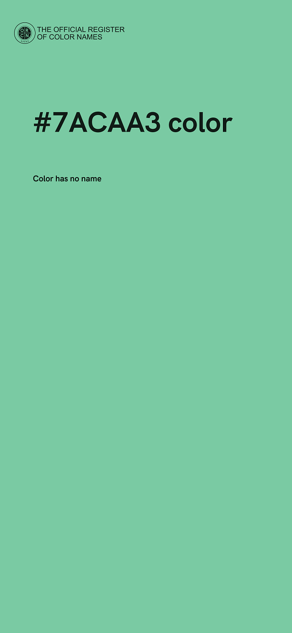 #7ACAA3 color image