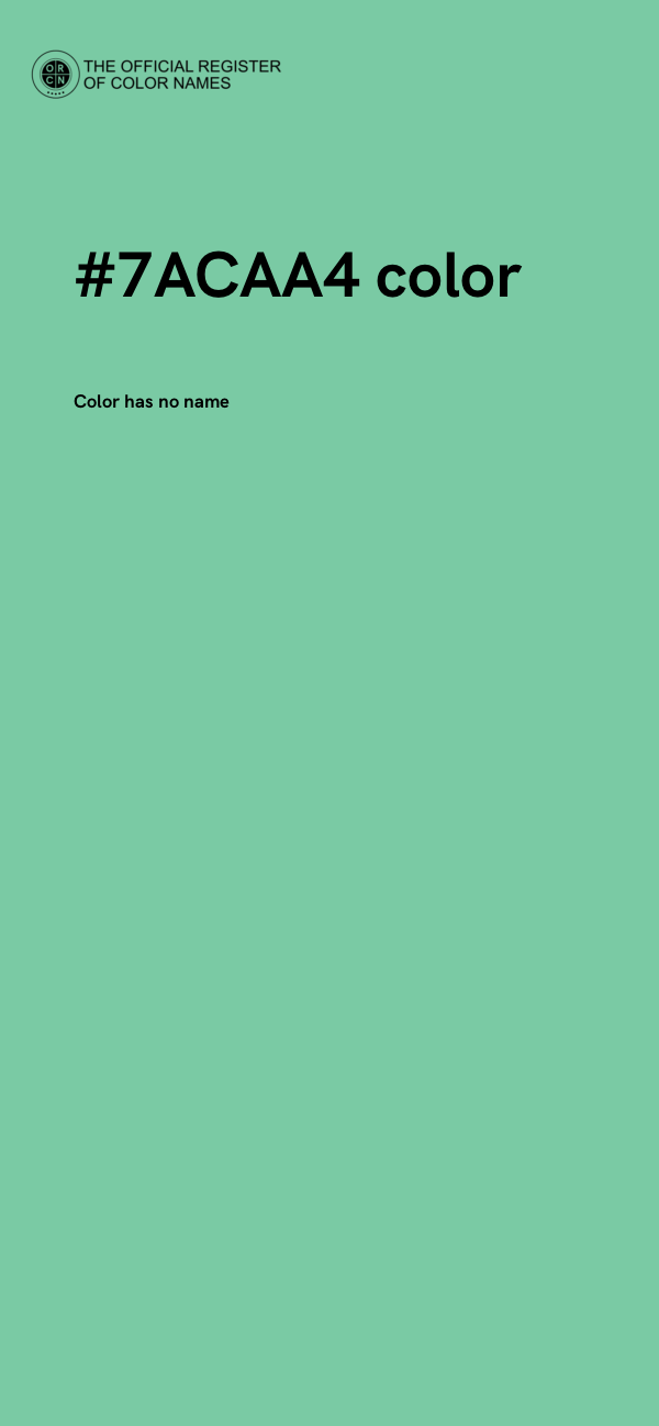 #7ACAA4 color image