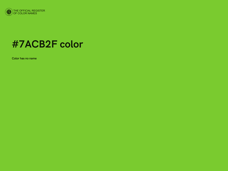 #7ACB2F color image