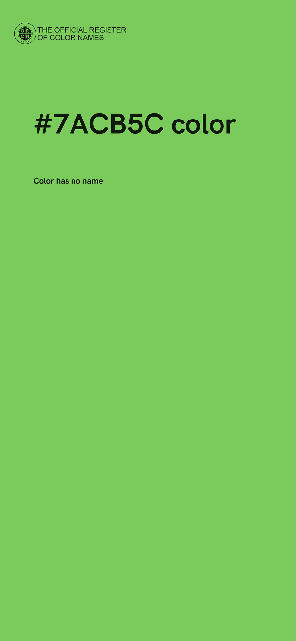#7ACB5C color image