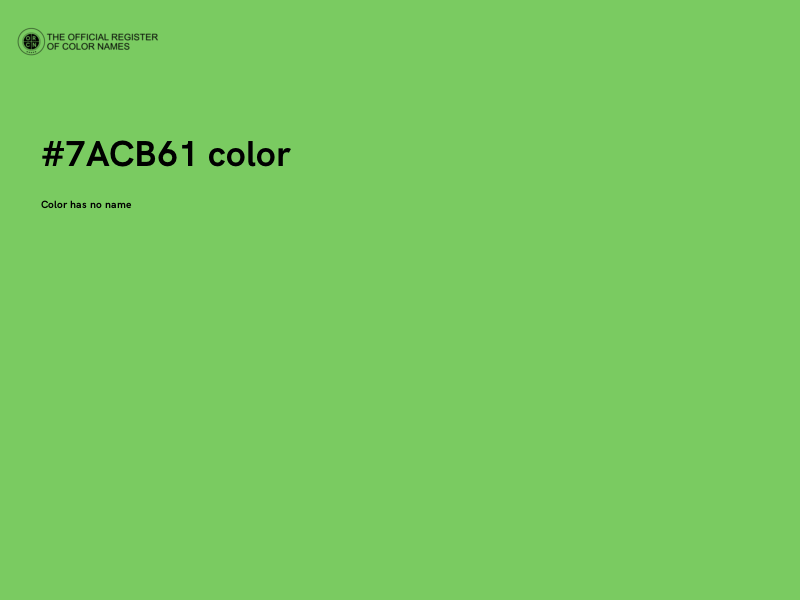 #7ACB61 color image