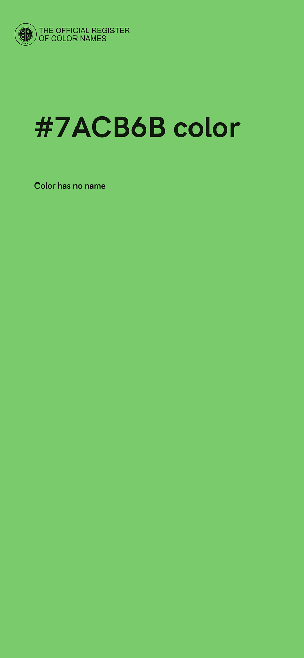 #7ACB6B color image