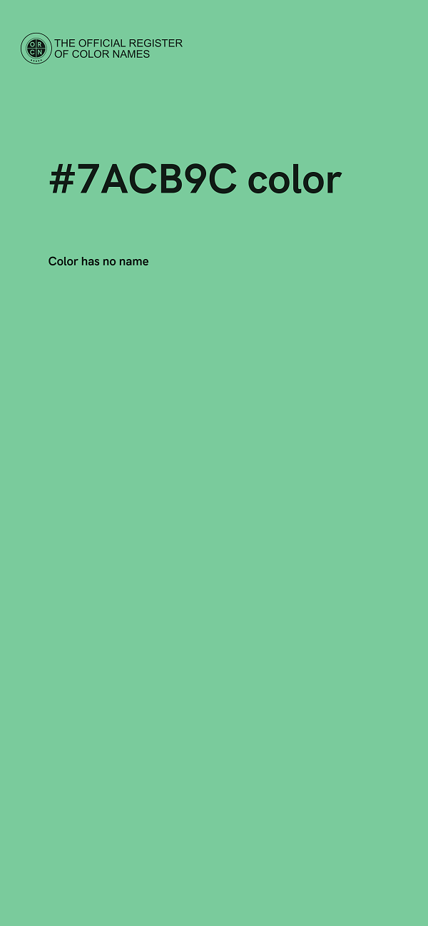 #7ACB9C color image