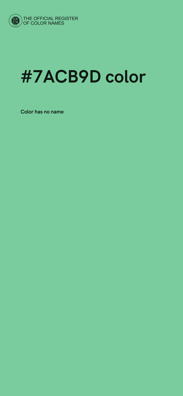 #7ACB9D color image