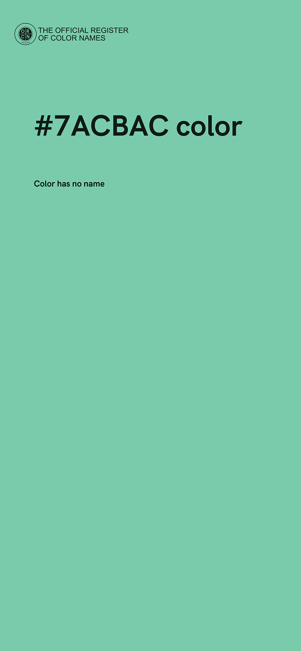 #7ACBAC color image