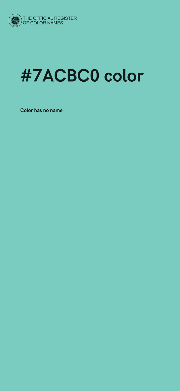 #7ACBC0 color image
