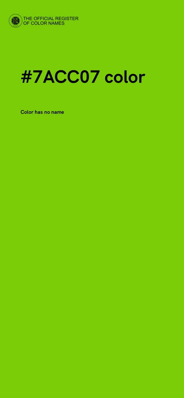 #7ACC07 color image
