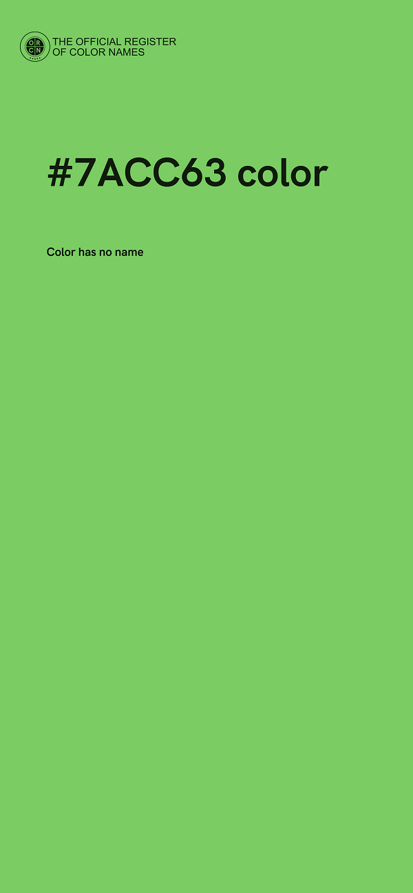 #7ACC63 color image