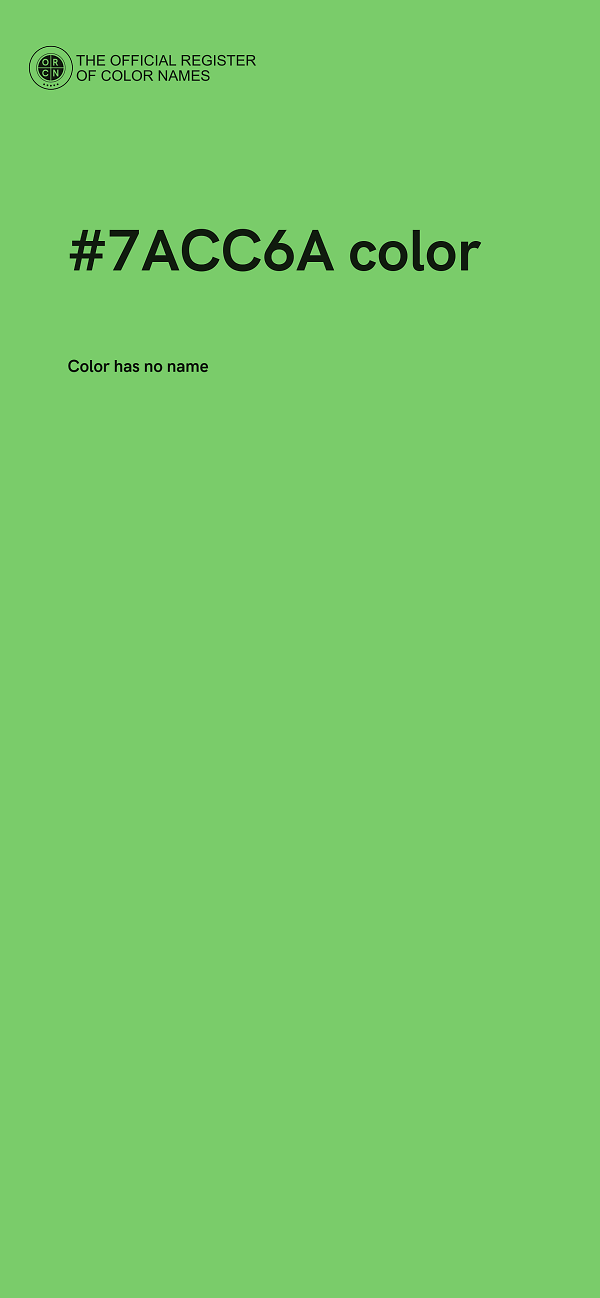 #7ACC6A color image