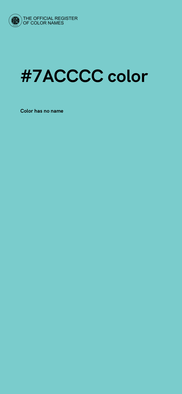 #7ACCCC color image