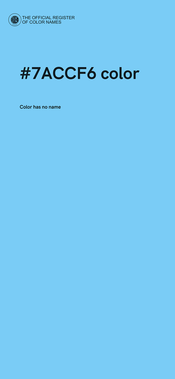 #7ACCF6 color image