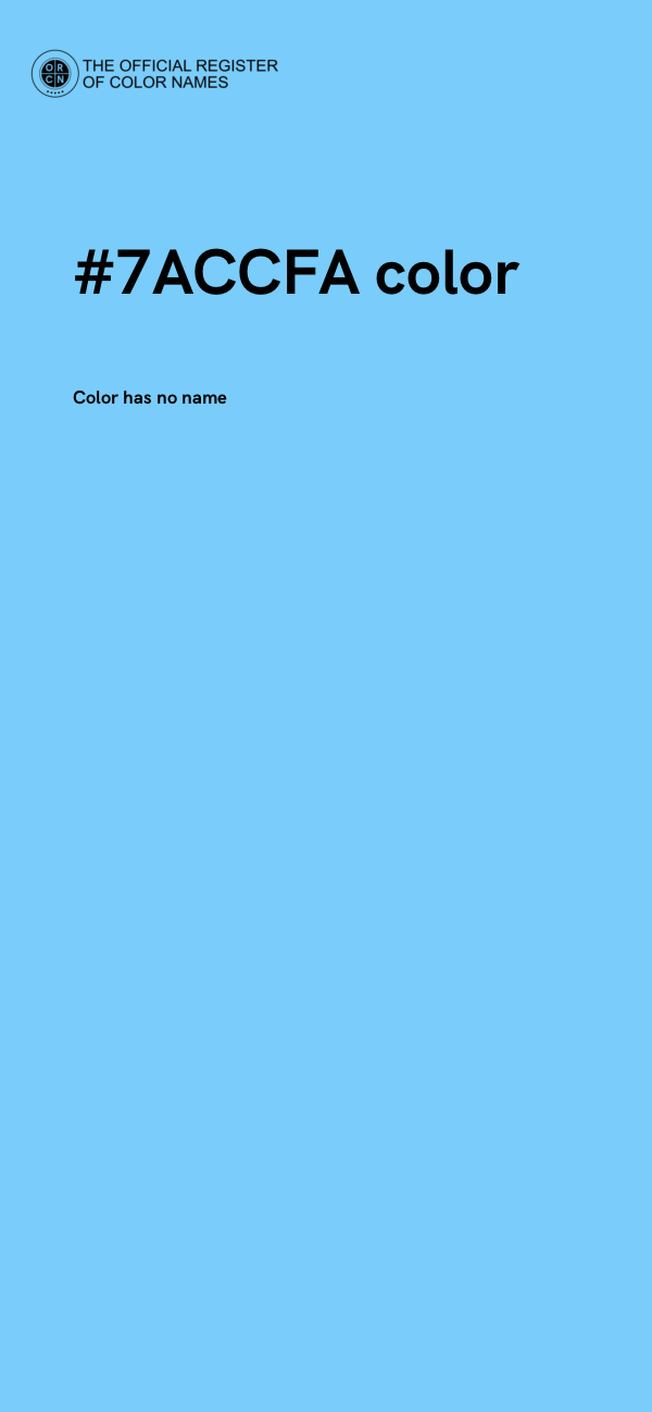 #7ACCFA color image