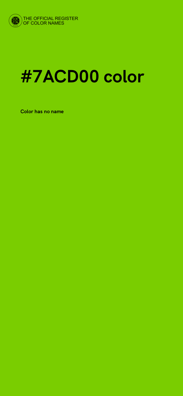 #7ACD00 color image