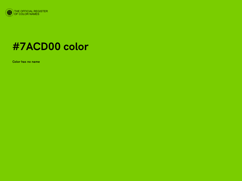 #7ACD00 color image