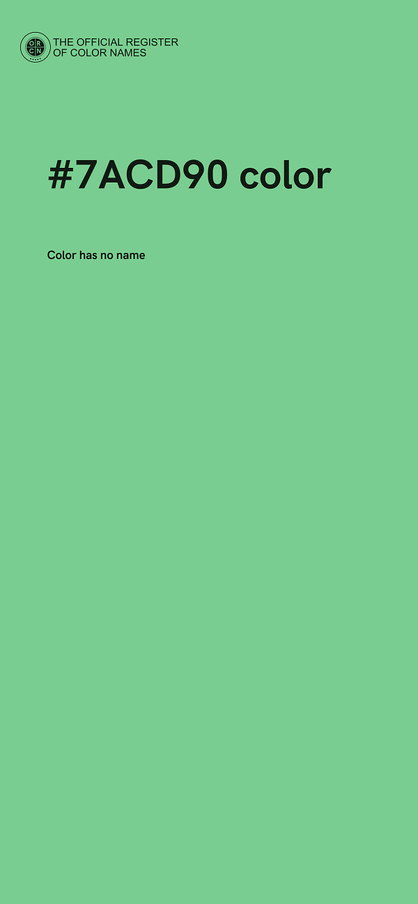 #7ACD90 color image