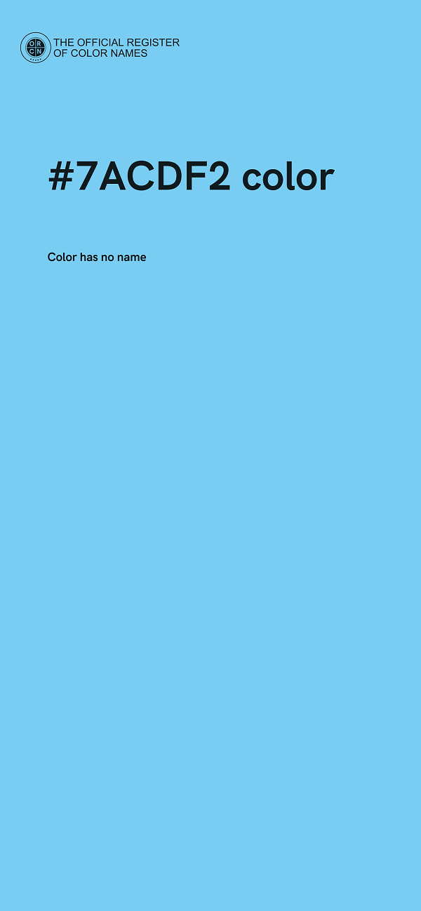 #7ACDF2 color image