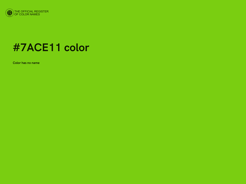 #7ACE11 color image