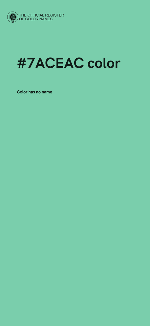 #7ACEAC color image