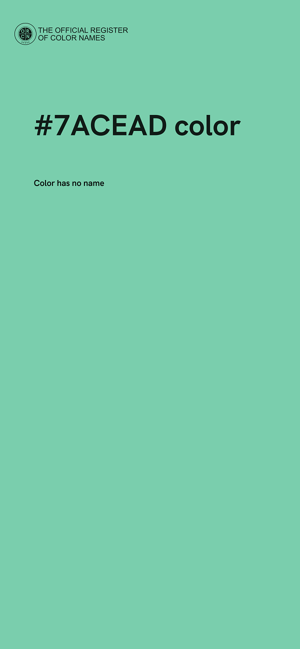 #7ACEAD color image