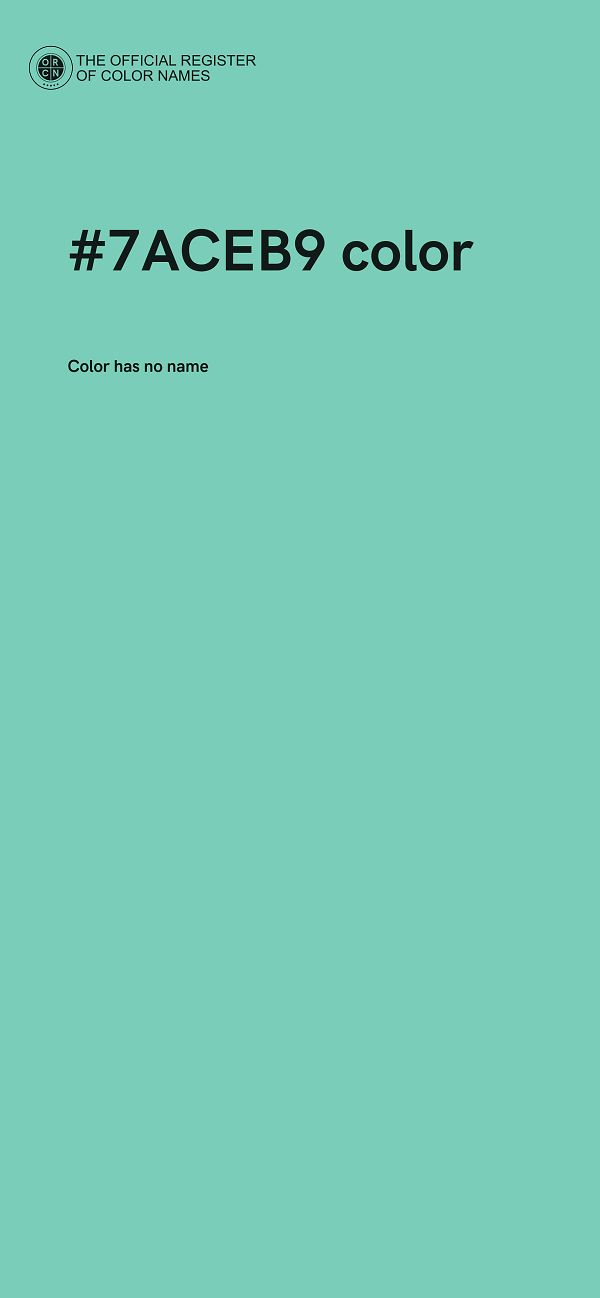 #7ACEB9 color image