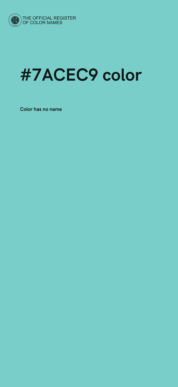 #7ACEC9 color image