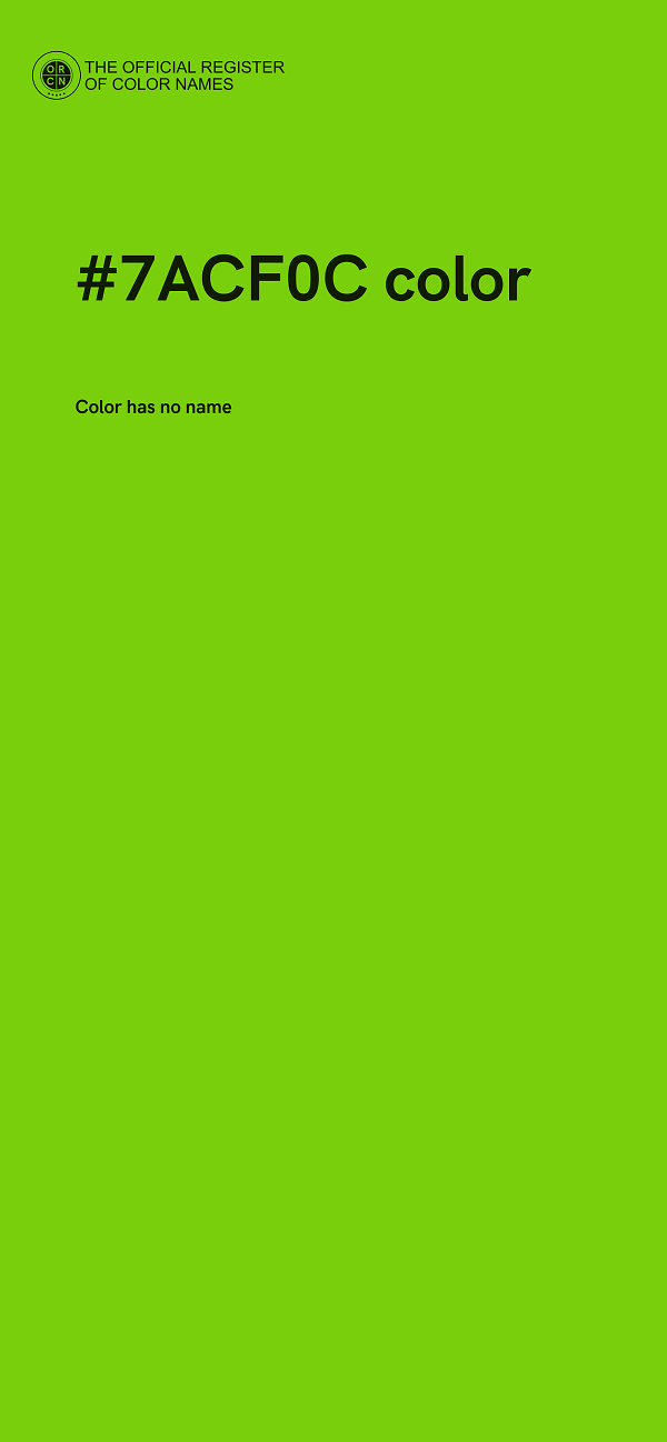 #7ACF0C color image