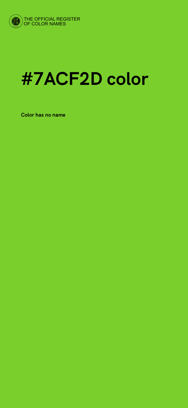 #7ACF2D color image