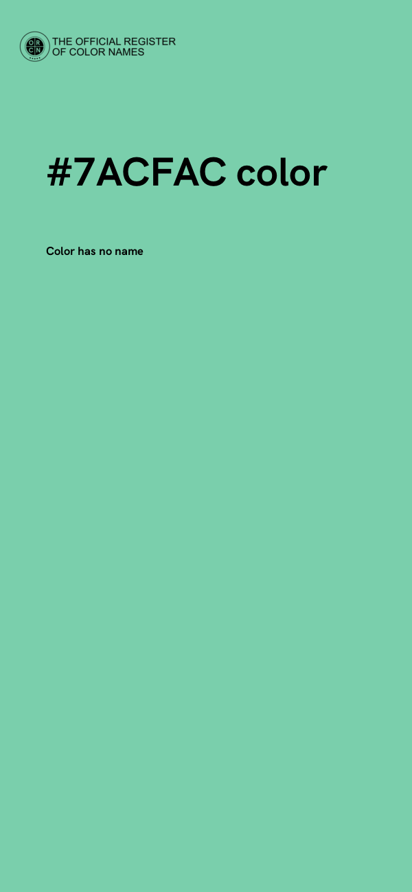 #7ACFAC color image
