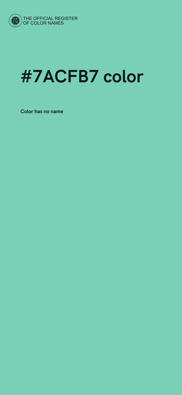 #7ACFB7 color image