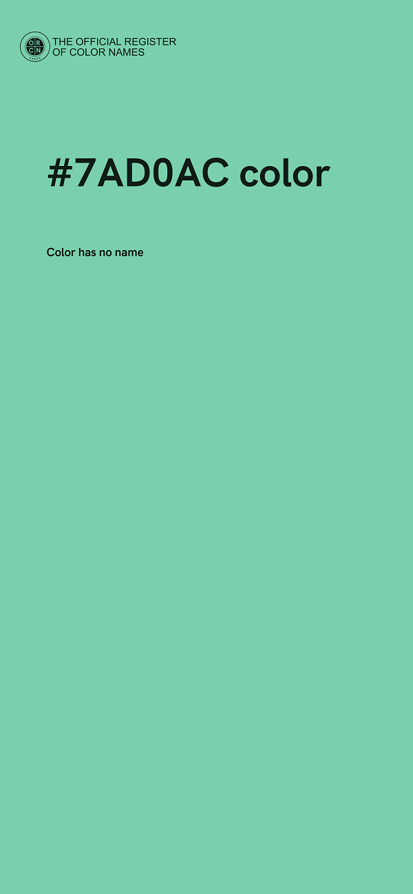 #7AD0AC color image
