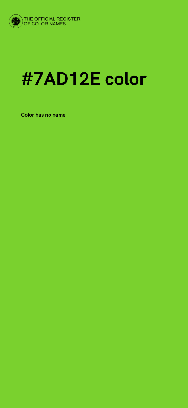 #7AD12E color image