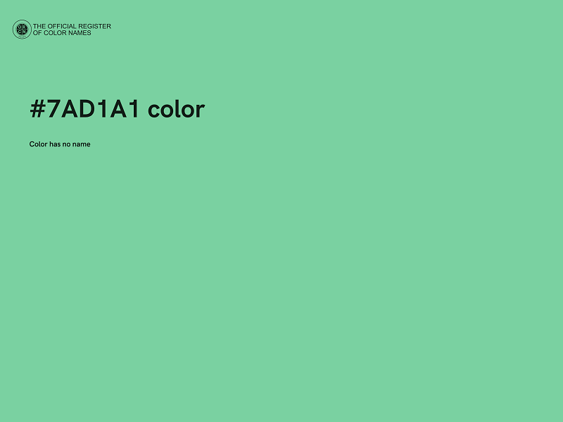 #7AD1A1 color image